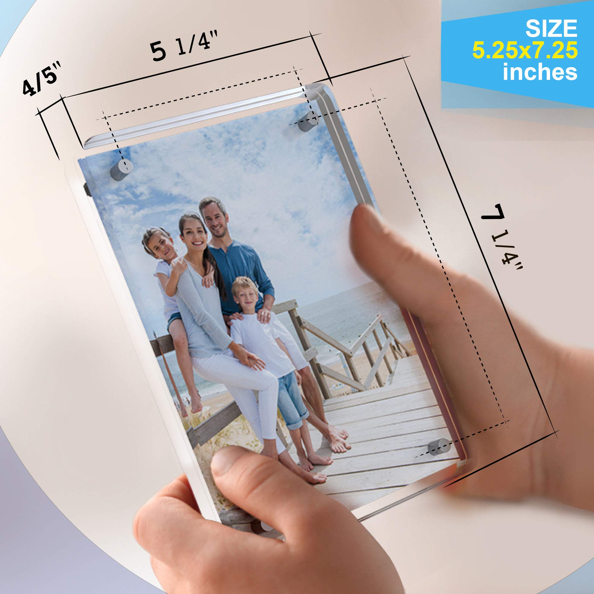 Mua GO BEYOND HUB Acrylic Picture Frames with Rounded Corners 5.25x7.25 ...