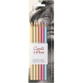 Cont&eacute; &agrave; Paris Pastel Pencils with 6 Count Portrait Colors | Highly Pigmented Lead, Unique Velvety Finish, Ideal for Portraits, Life Drawing &amp; General Silhouette Work, Blendable