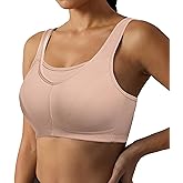 Curyon Women's High Impact Sports Bras Racerback Sports Bra Plus Size Non Padded Wirefree Workout