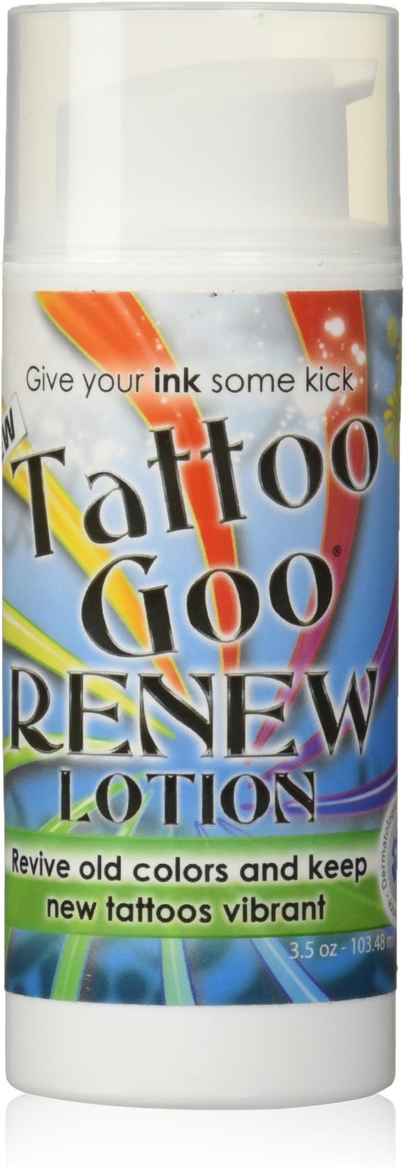 Tattoo Goo Renew Lotions- Revive Old Colors & Keep New Tattoos Vibrant!! (3.5oz, Renew Lotion)