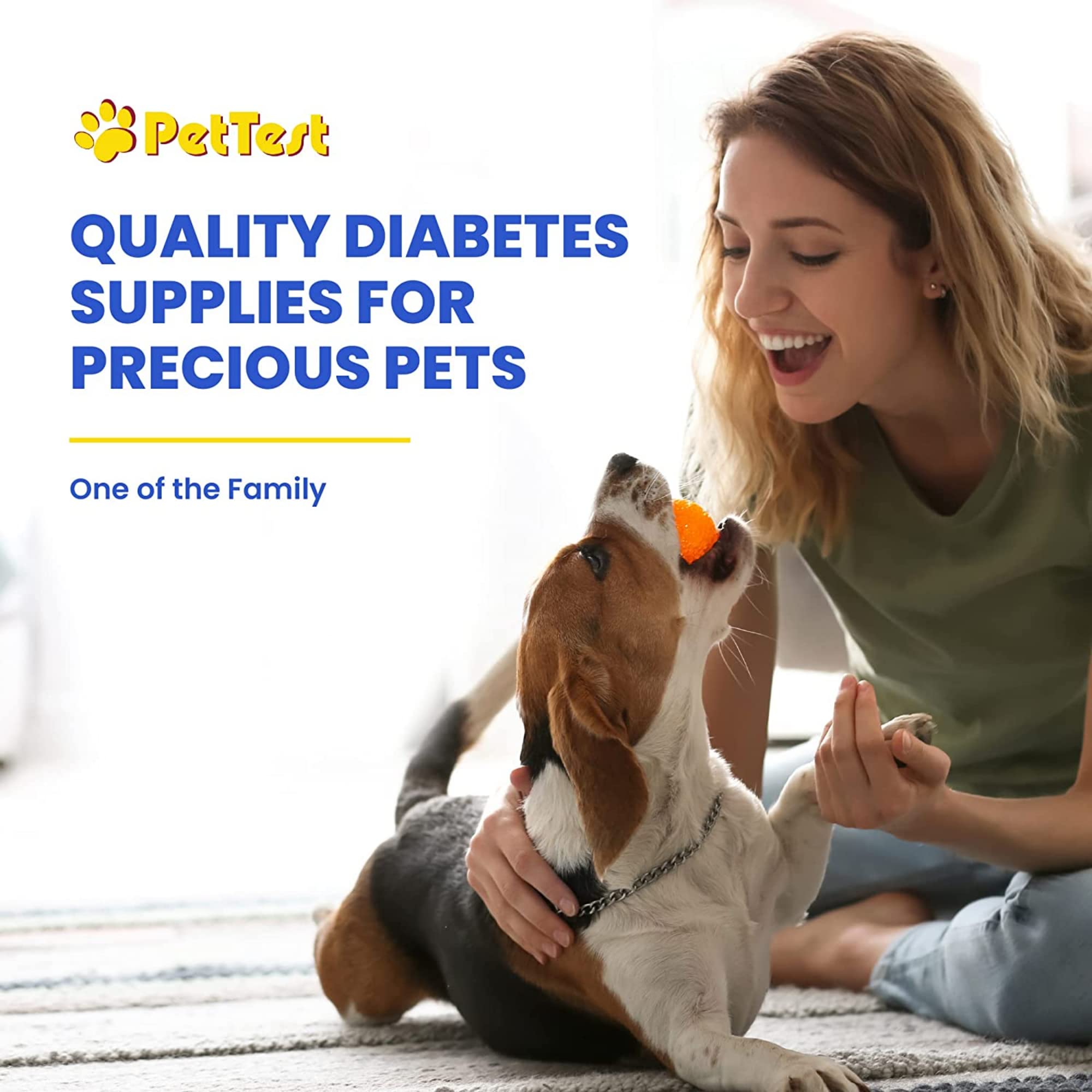 PetTest U-40 Pet Insulin Syringes 0.5CC 31G, 5/16 Inch Long Needles, Comfortable Thin 31 Gauge, For Cats and Dogs, Pets Diabetic Supplies, 100 Pack