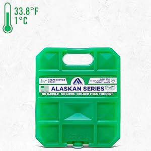 Long Lasting Ice Pack for Coolers, Camping, Fishing and More, Medium Reusable Ice Pack, Alaskan Series by Arctic Ice