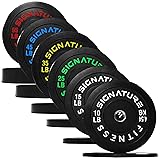 Fitvids Olympic Bumper Plates Set, 2" Weight Plates