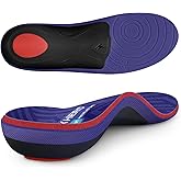 WalkHero Plantar Fasciitis Insoles - Arch Support Inserts for Men and Women, Total Support Orthotic Inserts Reduce Foot Pain and Fatigue Mens 11-11.5 | Womens 13-13.5
