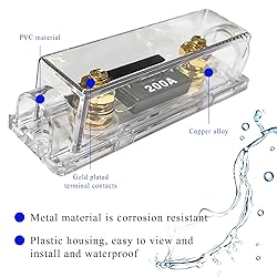 Ohleats 2 PCS ANL Fuse Holder with ANL Fuse, 0/2/4