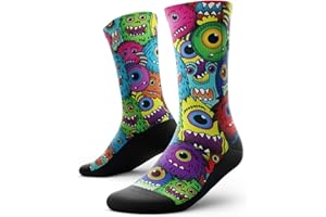Outway Novelty Crew Socks for Men & Women, Breathable, Moisture-Wicking Athletic Calf Sock with Arch Support