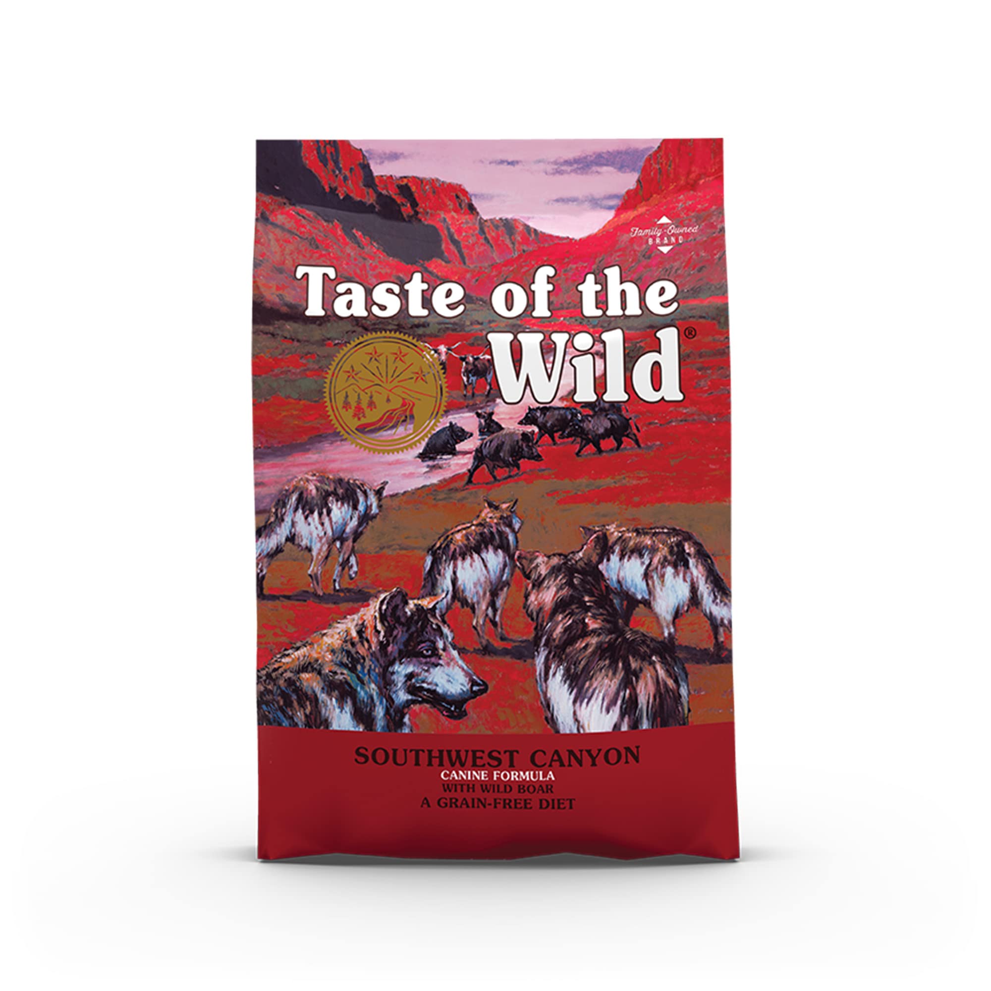 Taste of the Wild Southwest Canyon Grain-Free Dry Dog Food, 12.2 kg (Pack of 1) – Wild Boar, High-Protein Dog Food Recipe for All Breeds