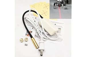 YICBOR 3-in-1 Sewing Machine Quilting Light with Adjustable Line, Crosshairs and Dot Illumination Heads, Sewing Machine Attachments with 5 Sheets Accurate Alignment Sticker
