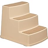 �鶹�� Basics 3 Step Non Slip Pet Stairs for Dogs and Cats, Tan