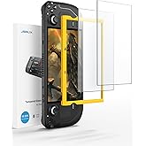 JSAUX 2-Pack Steam Deck Screen Protector, Anti Glare Protector 9H Hardness Easy to Install with Guiding Frame Scratch Resista