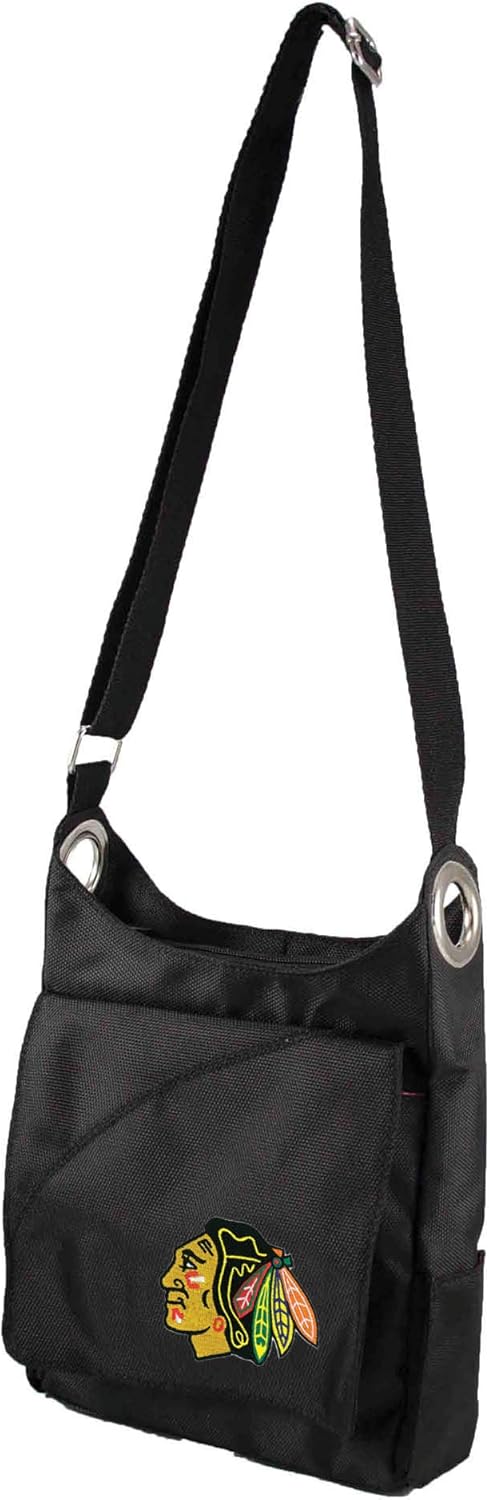Littlearth NHL Chicago Blackhawks Color Sheen Cross-Body Bag