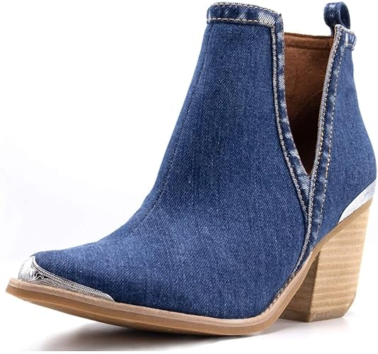 botas vaqueras azules