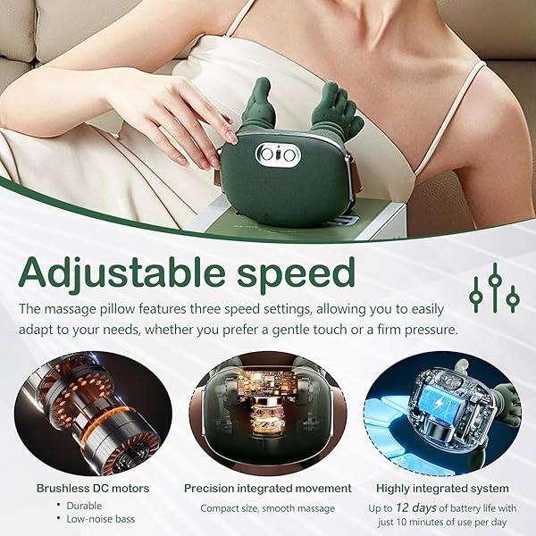RERCARRE NECK MASSAGER WITH HEAT FOR PAIN RELIEF DEEP TISSUE, BIONIC HEATED MASSAGER WITH FINGERS, 4D KNEADING MASSAGE, 2026 UPGRADED SIMULATES A REAL PALM MASSAGE FOR COMFORT, RELAX MUSCLE TENSION