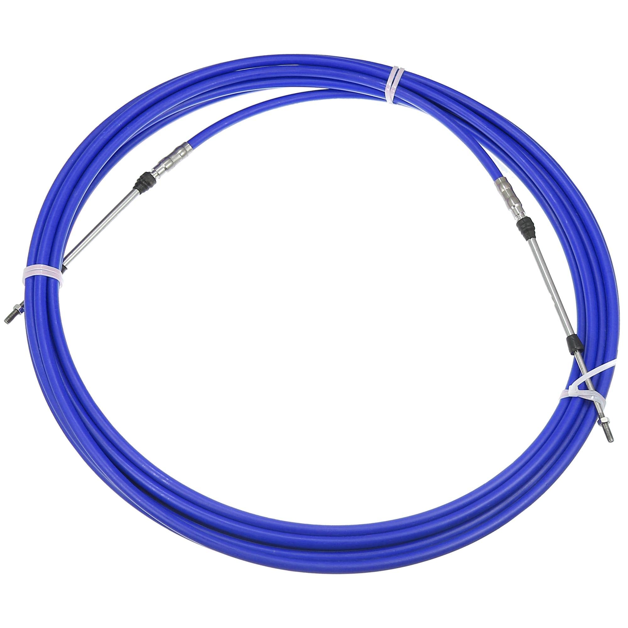 Motoforti 1pcs 30ft 354 Inch Throttle Shift Remote Control Box Cable Blue