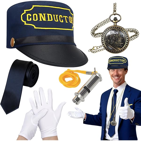 Amazon.com: Rubies Train Conductor Hat for Adults, Men's No Size