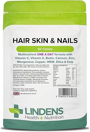 lindens haare haut nagel ein pro tag tablet 60 pack