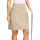 G Gradual 20" Golf Skorts Skirts for Women with Pockets Knee Length Skort Athletic Modest Long Tennis Skirts for Women