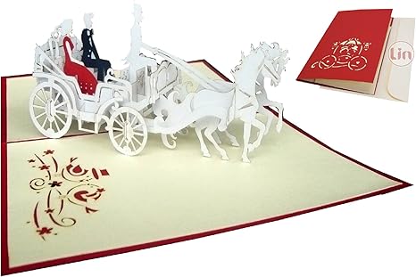 Lin De Pop Up Cartes De Mariage Mariage Mariage Cartes