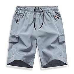 HONCAN Boys Pull on Cargo Shorts, Outdoor Kids