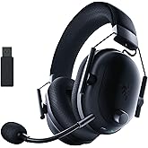 Razer BlackShark V2 Pro Wireless Gaming Headset for PC, PS5, PS4, Switch, 2.4GHz RF, Bluetooth, Headphone HyperClear Super Wideband Mic, Noise-isolating Earcups, 70hr Battery Life - Black (Renewed)