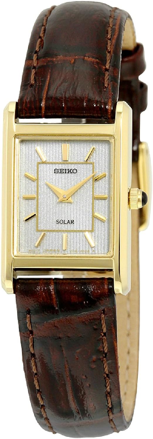 Amazon Seiko セイコー Sup252 ブラウンレザー腕時計 ソーラーレディース エレガント レディース腕時計 腕時計 通販
