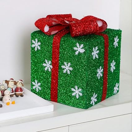 HAPPYXMAS Decoración de Navidad Caja de regalo de la Navidad ...