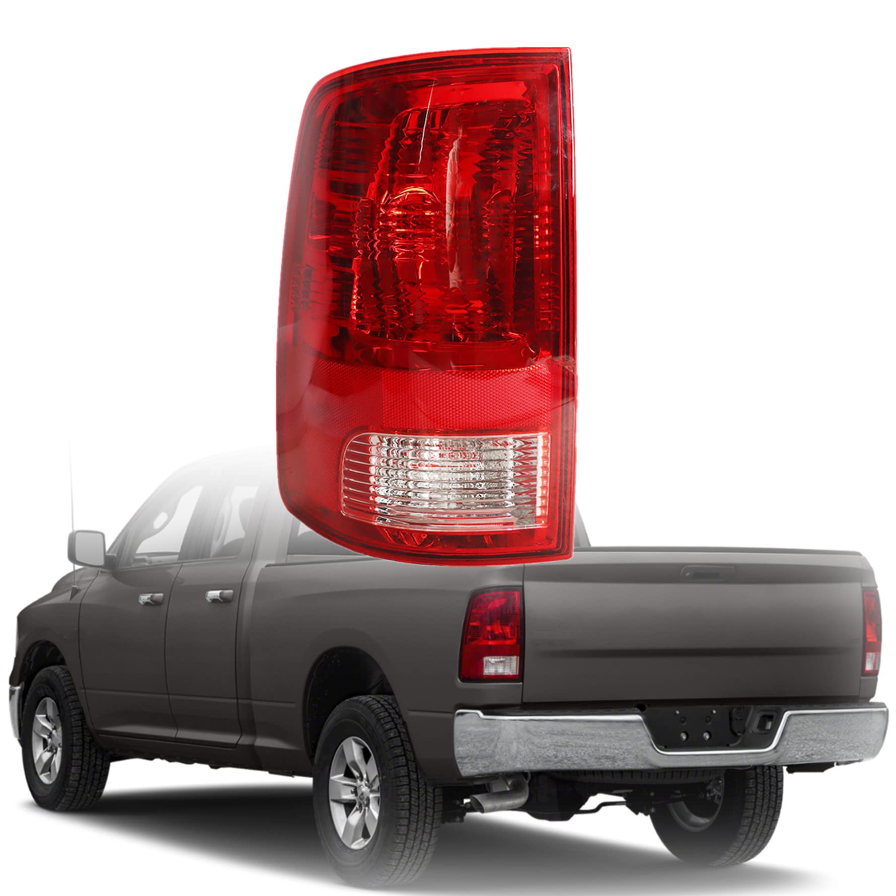 Photo 1 of munirater Rear Left Tail Light Assembly Replacement for Ram 2009-2020 Pickup Truck Driver Side 55277415AF