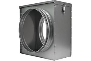 Repa Market 10" Duct Air Filter Box – Galvanized Steel Inline Dryer Filter Housing for Round Duct - EPDM Rubber Gaskets – Eas