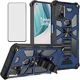 Asuwish Phone Case for Moto G30/G20/G10/10 Power 2021 with Tempered Glass Screen Protector Cover and Cell Accessories Stand Protective MotoG30 MotoG20 MotoG10 Motorola G 30 20 G10Power Women Men Blue