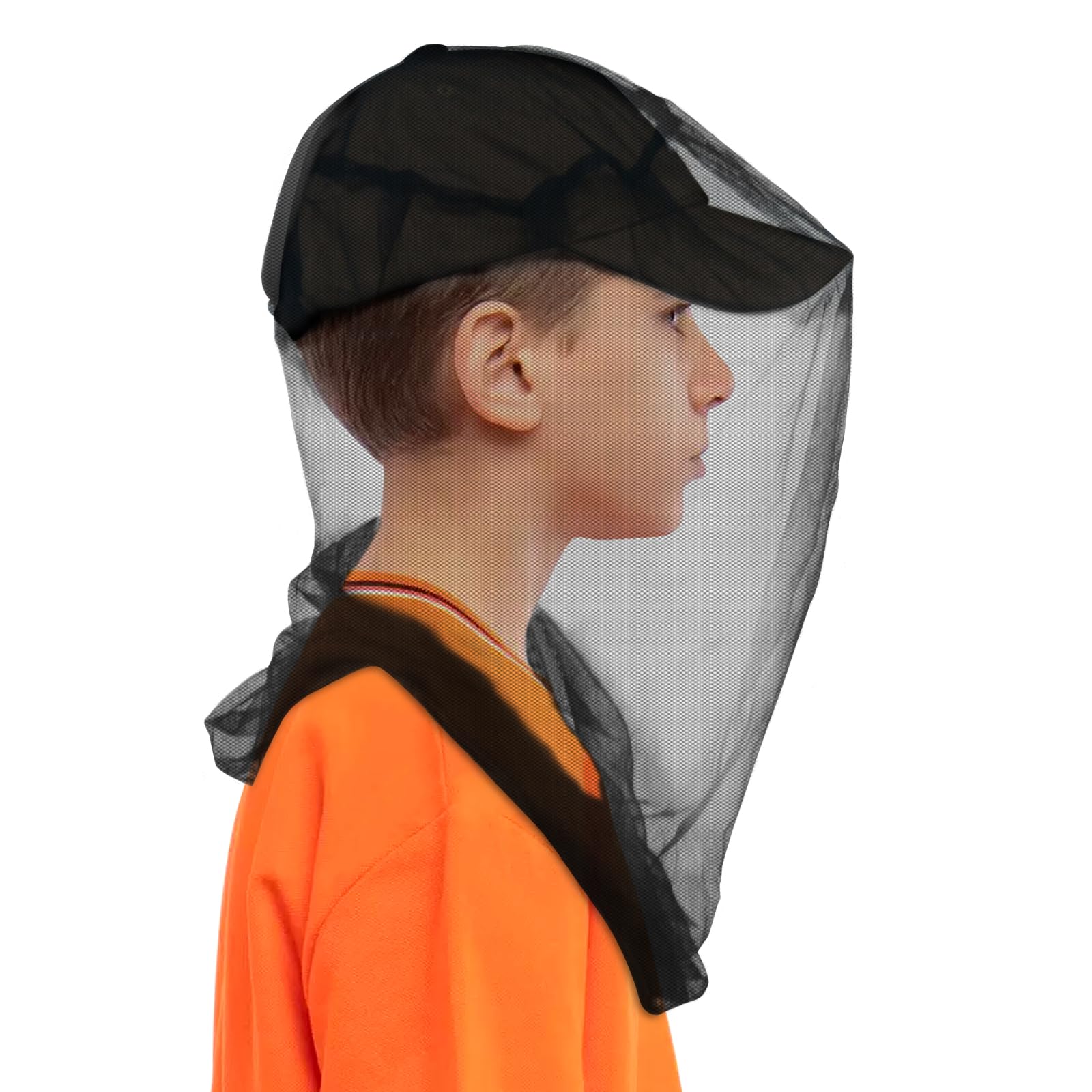 Photo 1 of South to East Premium Kids Mosquito Head Net for Insect, 2 Pack, Fly & Bug Protection | Ultra Large & Long, Extra Fine Holes for Camping, Hiking, Fishing, Safari, Fits All Hats for 5-12 yrs Children