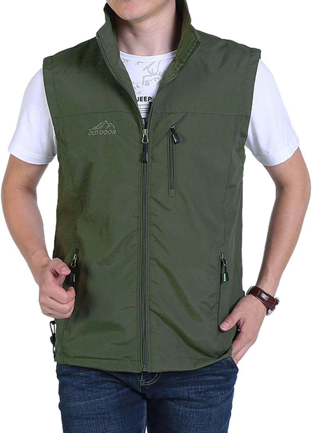 Yimoon Men's Safari Travel Vest Outdoor Lightweight Fishing Photo Vest