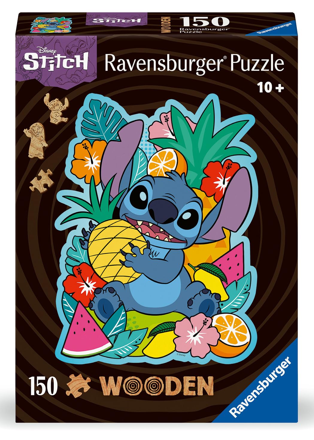 Ravensburger Disney Stitch Shaped 150 Piece Wooden Puzzles for Adults and Kids Age 10 Years Up - Lilo