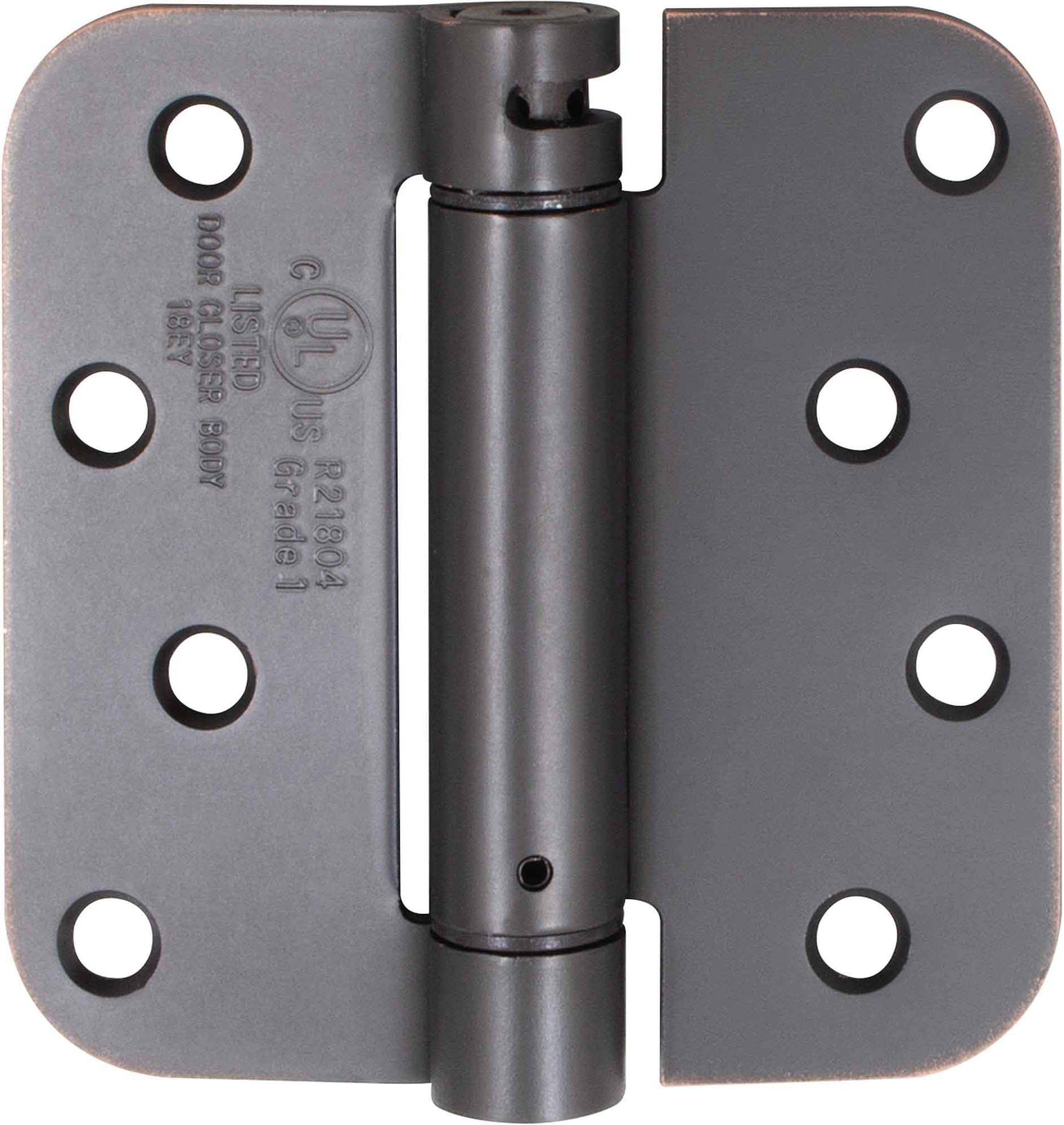 Stone Habor Hardware, 4" 5/8R Adjustable Spring Hinge - Vintage Bronze