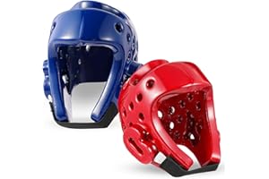JellyArch 2 Pcs Taekwondo Karate Headgear Sparring Gear Helmet Boxing for Men Women Thai Kickboxing