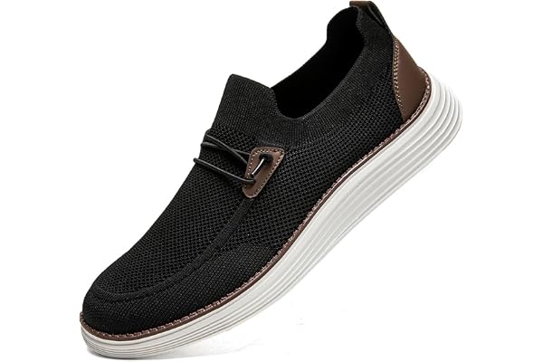 WYGRQBN Men Loafers Slip on Shoes Walking Boat Shoes Non Slip Driving Shoes Casual Sport Shoes Sneakers Lightweight Comfortab