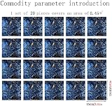HORIWE Marble Tile Stickers Blue 20pc 15x15cm PVC Waterproof Kitchen Bathroom view 6