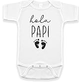 Pineapple Pancake Kids Hola Papi Spanish Pregnancy Announcement Infant Bodysuit - Surprise For New Dad