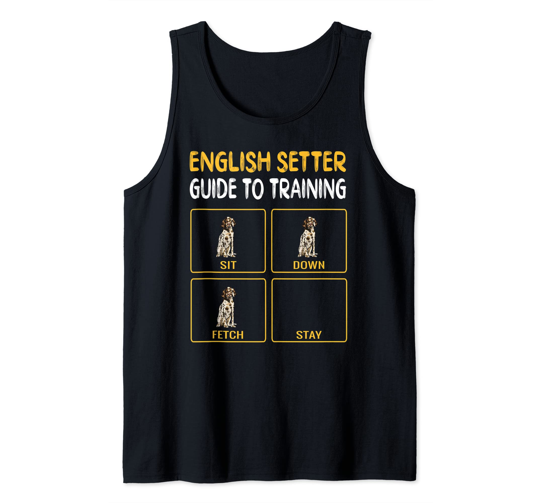 Funny English Setter Guide To Training Dog Obedience Trainer Tank Top