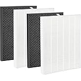 2 Pack XQ Replacement Filter X Compatible with Win-ix XQ, XQ Pro Tower Air Cleaner Purifier, 1712-0089-01-0101-02, True Fliter& Activated Carbon Filters