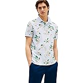 Tommy Hilfiger Mens Short Sleeve Casual Polo Shirts in Regular Fit with Floral Print
