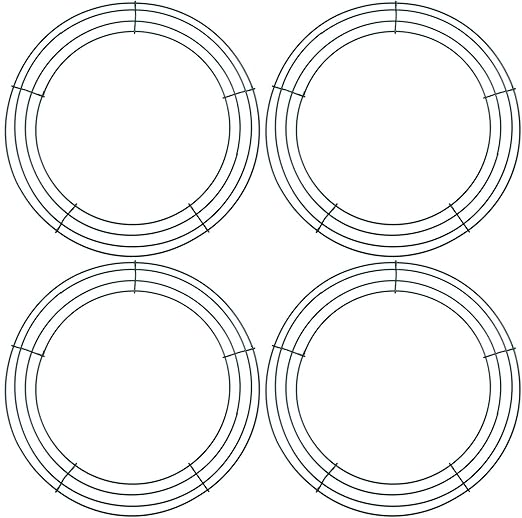 Amazon Com Uratot 4 Pack Metal Wreath Frame Green Wire Wreath For
