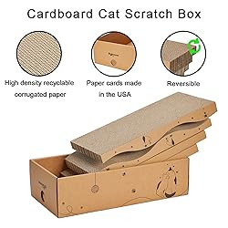 RUBMEOW Cat Scratcher Cardboard Pad Scratch