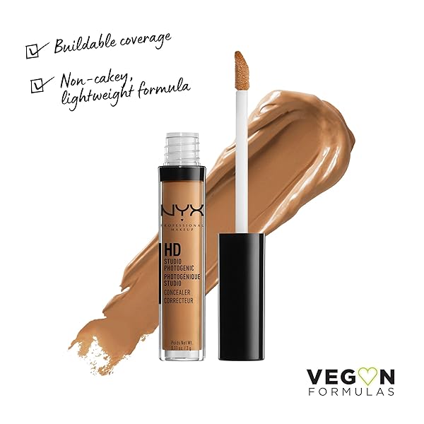 NYX PROFESSIONAL MAKEUP HD STUDIO PHOTOGENIC CONCEALER WAND, MEDIUM COVERAGE – NUTMEG