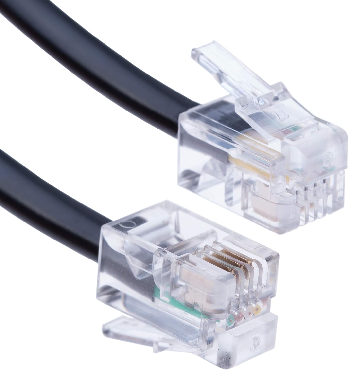 Keple RJ10 Telephone Phone Cable Lead Curly Spring Coiled Spiral Handset Wire 3 Meter / 10 Feet Compatible with Landline/IP Phones BT - Image 4