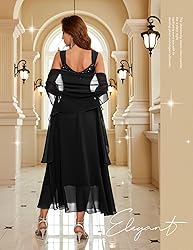 BeryLove Women Formal Wedding Guest Sequin Glitter