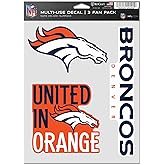 WinCraft NFL Decal Sticker Multi Use Set 20x15cm - Denver Broncos