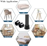 Sopito 16pcs Rubber Chair Leg Caps for 25-26mm Legs Scratch Proof Quiet Floor view 6
