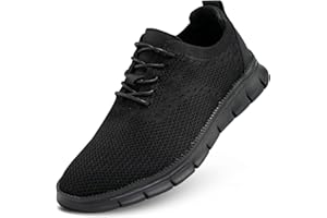 LUOGOKS Men's Mesh Sneakers Oxfords Lace-Up Lightweight Casual Walking Shoes Dress Shoes Fashion Sneakers Walking Shoes