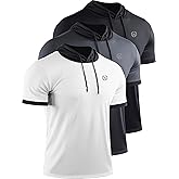 NELEUS Men's Dry Fit Performance Athletic Shirt with Hoods