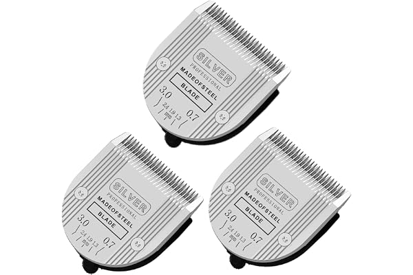 3 PCS Professional 5 in 1 Replacement Blades Compatible with Wahl Bravura Clipper .Chromado，Creativa，Figura Dog Clippers for